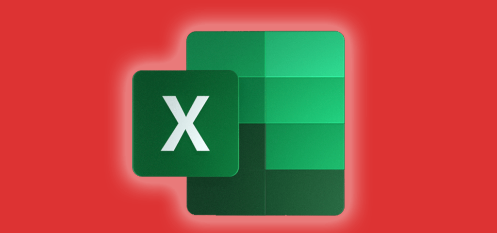 Microsoft excel icon on an orange background