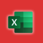 Microsoft excel icon on an orange background