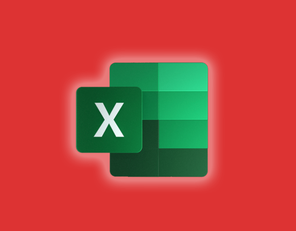 Microsoft excel icon on an orange background